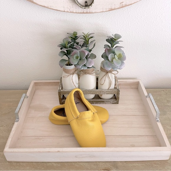 Mustard Plain Monkey Feet Moccasins - Picture 3 of 5